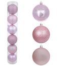 BOLA MISTO TUBO ROSA CLARO 06 UN X 8 CM.